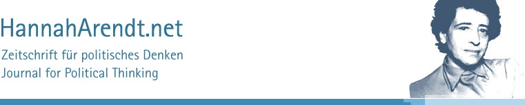 Logo mit Bild von Hannah Arendt
